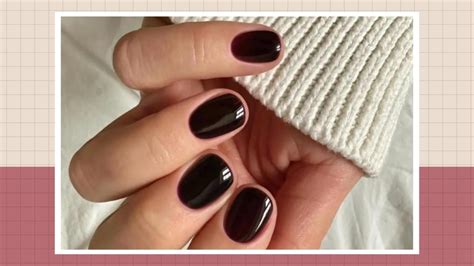 black cherry nails 2024.